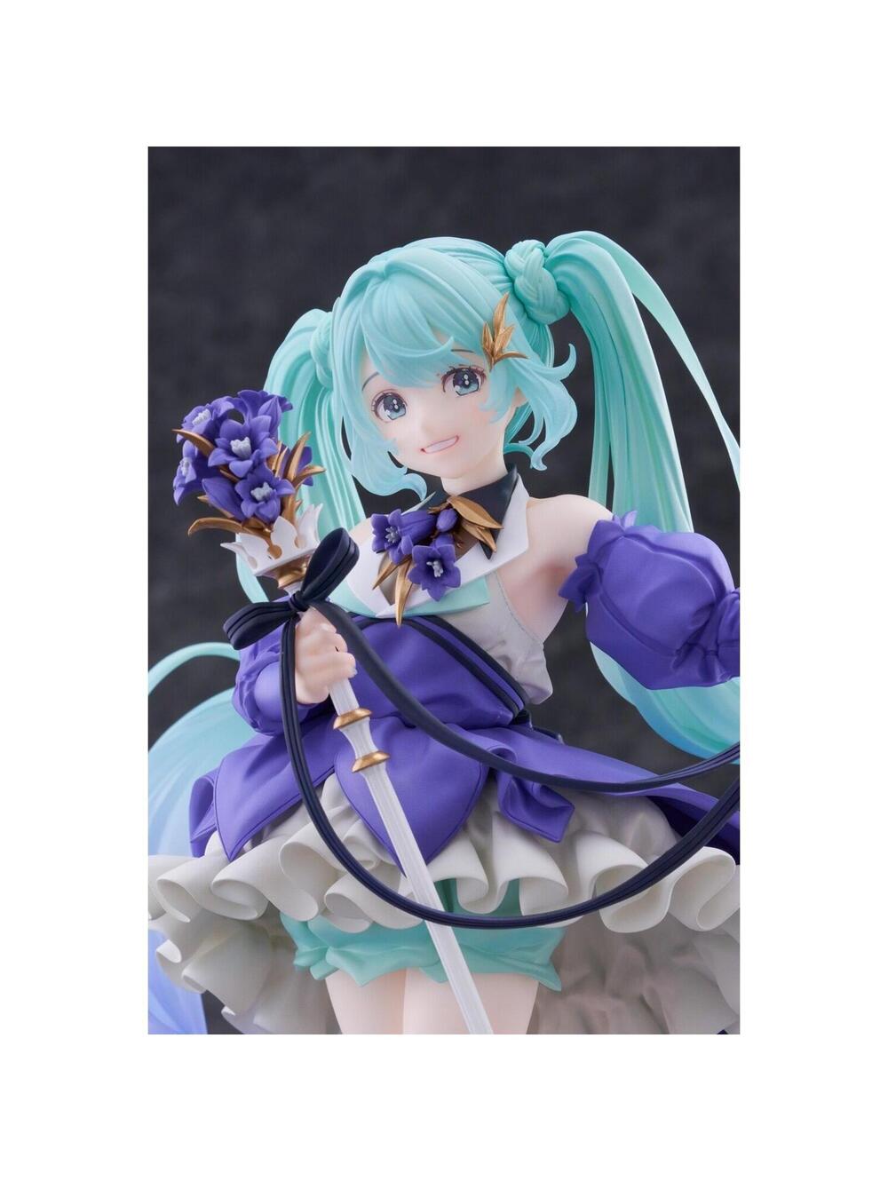Taito Hatsune Miku Birthday 2021 Pretty Rabbit 1/7 Scale Figure New Purple Teal - Picture 6 of 12